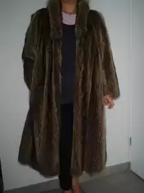 Manteau en marmotte