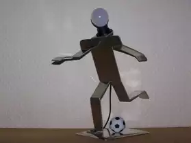 Lampe a poser en Aluminium-type football