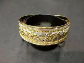 Thai Style Silver bangle gold plated