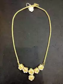 Thai Style Silver necklace gold plated