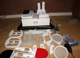 Wii + disque dur + balance + wii motion