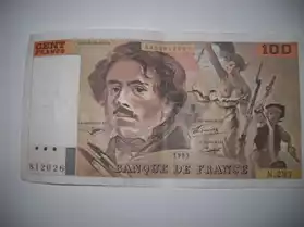 DELACROIX 100 francs 1978 1995