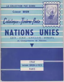 Catalogue timbres NATIONS-UNIES. 1960.