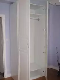 armoire blanche 2 portes