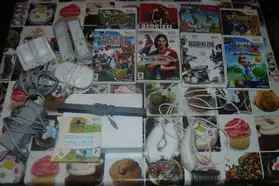 Console wii+wii fit+manette+accessoires+