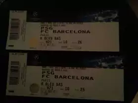 2 places PSG Vs Barcelona