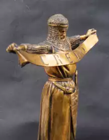 Chevalier en Terre Sainte.Fremiet.Bronze
