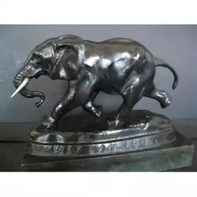 Barye.Elephant du Sénégal.Bronze ancien.