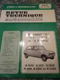 revue technique auto Renault 5