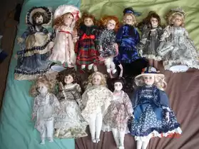 12 poupées de collection