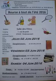 BOURSE A TOUT DE L'ÉTÉ 2016