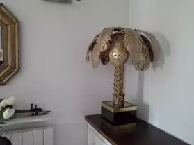 palmier en lampe de Jansen année 70