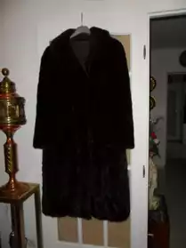 Manteau véritable vison