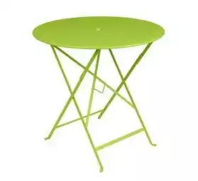 Table bistro ronde D.77 cm vert FERMOB