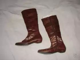 Bottes cuir marron - taille 39