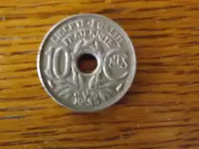 10 Centimes 1935 - Em lindauer