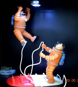 Tintin et Haddock cosmonaute