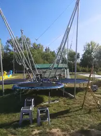 trampoline élastique 4 pistes