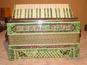 RARE accordeon Pearl King italien refait