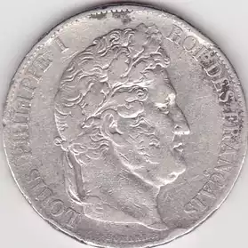 Vente 5 francs, Louis Philippe I 1845