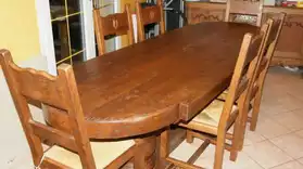 Table Monastère et 6 chaises