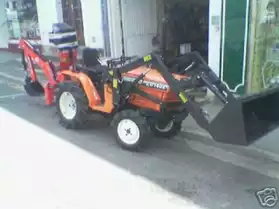 Micro tracteur kubota+chargeur+pelle