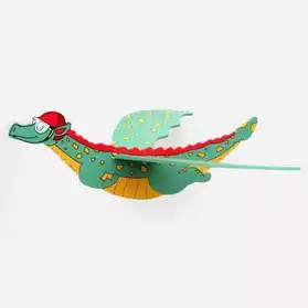Dragon volant en bois (objet neuf)