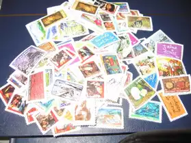 100 timbre-poste FRANCE oblitérés