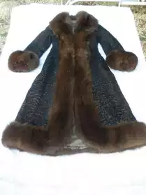 manteau véritable fourrure