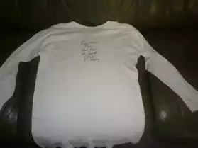 Tee-shirt blanc avec message