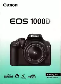 Canon EOS 1000D mode d'emploi nouveau
