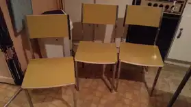 lot de 3 chaises vintage