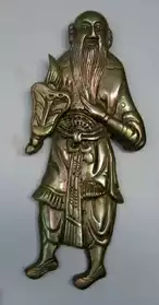 3 Plaques de personnages en bronze