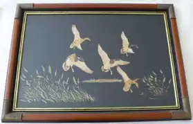Vol de canards 69x49 cm