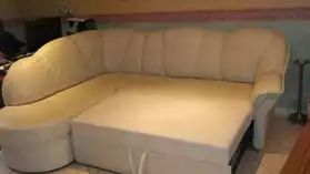 canapé d'angle convertible +coffre de ra
