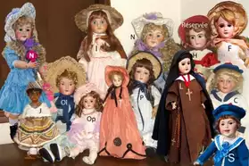 collection de poupées 1900