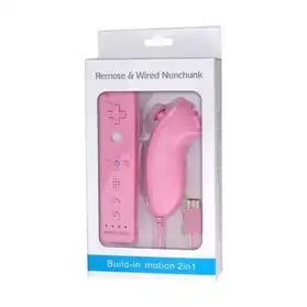 Manette Wiimote Rose - Nunchunk