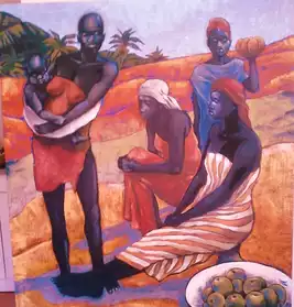 tableau contemporain etnique afro
