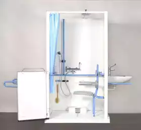 Cabine de douche handicapé /mobilité réd