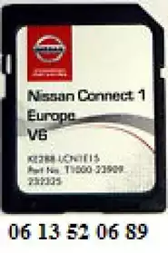 Carte SD Europe 2016 pour GPS NISSAN