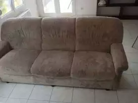 canapé fixe 3 places plus 1 fauteuil