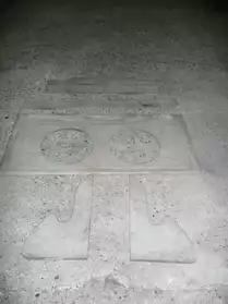 plan de toilette ancien en marbre