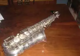 Superbe Saxophone Ancien argentè
