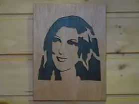 Tableau mural portrait celine Dion