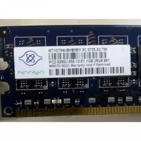 Barrette RAM NANYA 1GB 2Rx8 667 PC2-5300