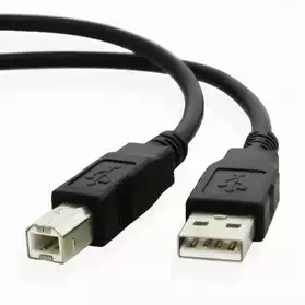 Câble USB USB-A vers USB-B Noir ou Gris