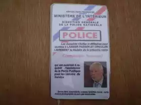 repro carte police commissaire BROUSSARD
