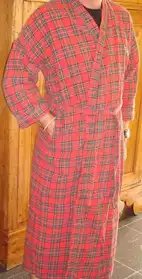 Robe de chambre écossaise, taille 38
