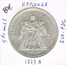 IIIème République 5 Francs Herule 1873