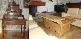Bureau et table basse